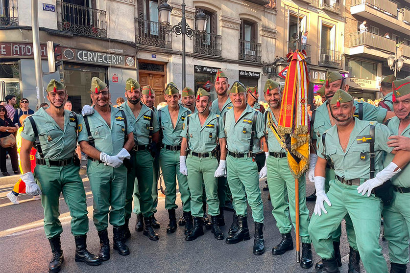 Tercio "Duque de Alba" 2º de la Legión en el desfile de Madrid