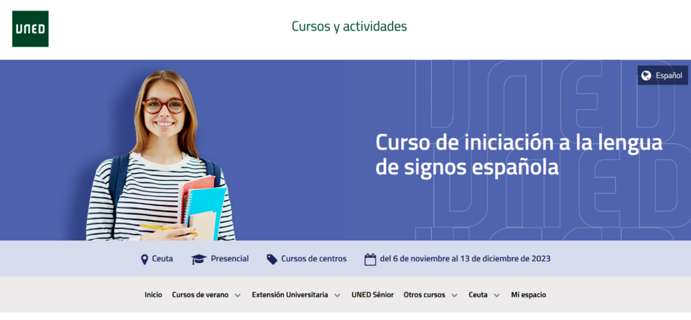 Curso de iniciación a la lengua de signos de la UNED en Ceuta / UNED