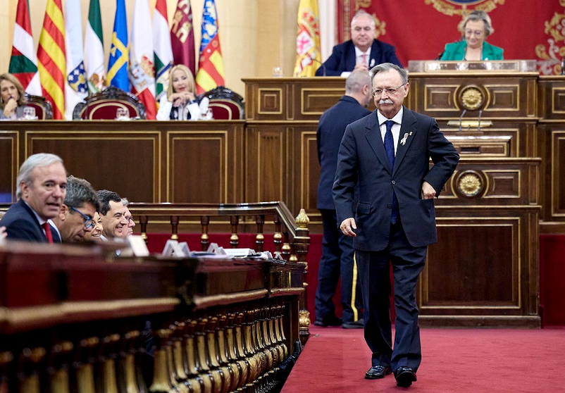 El presidente Vivas en el Senado / Archivo