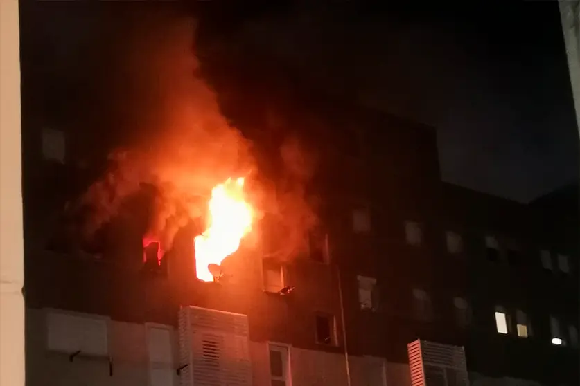 Incendio en la Gran V&iacute;a