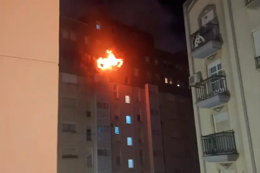 Incendio en la Gran V&iacute;a