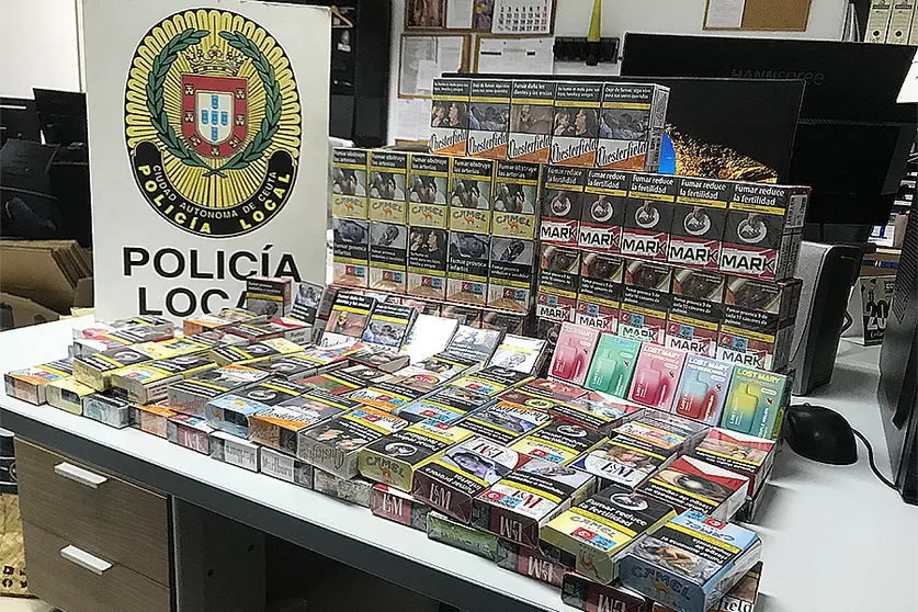 Tabaco incautado por la Polic&iacute;a Local