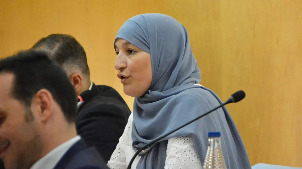  Hikma Mohamed, durante la sesi&oacute;n de control del pleno (Archivo) 