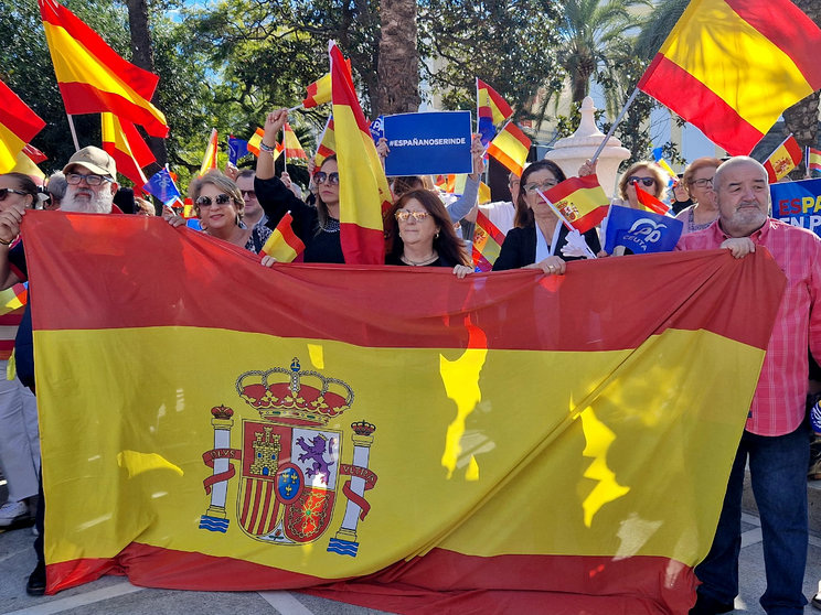 Manifestación del Partido Popular en contra de la Amnistía y en favor de la igualdad entre todos los españoles