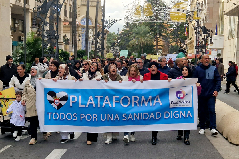 Manifestaci&oacute;n por la Sanidad P&uacute;blica en Ceuta / Archivo