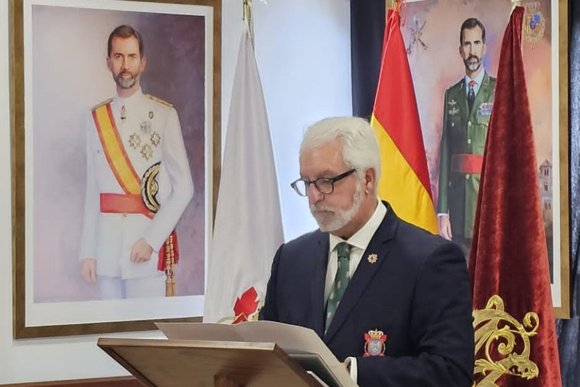 Juan  José Martín, pregonero de la Semana Santa de Ceuta/ Foto: Hermandad Monarquica Nacional
