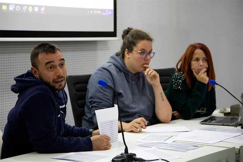 Representantes de la Protectora de Animales