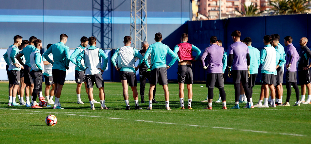 Entrenamiento de este s&aacute;bado del M&aacute;laga CF