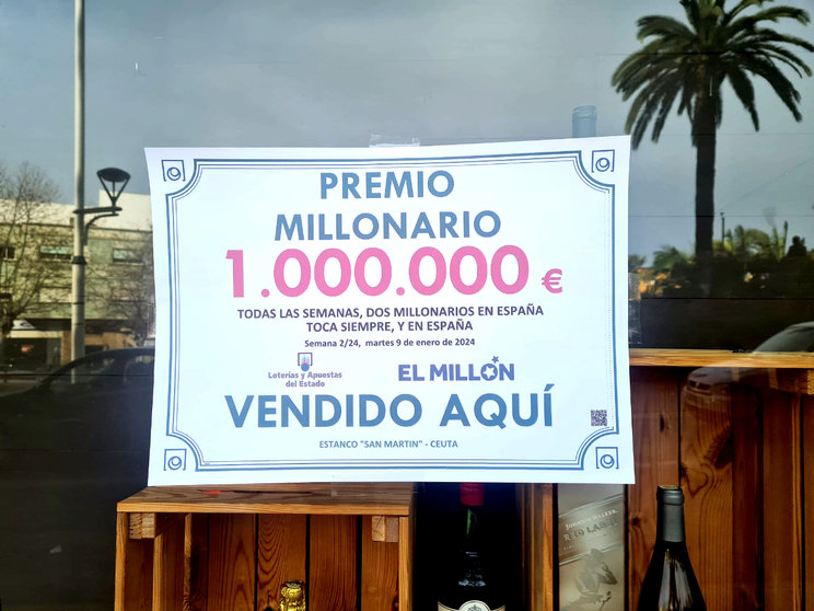 El 'Millón' del sorteo de 'Euromillones' cae en Ceuta