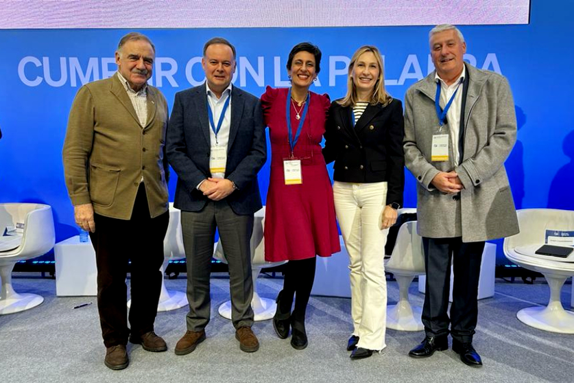 La senadora Cristina D&iacute;az junto a parte de sus compa&ntilde;eros del PP de Ceuta y el PP de Melilla / PP de Ceuta