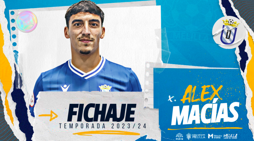 Álex Macías, nuevo jugador de la UD Melilla