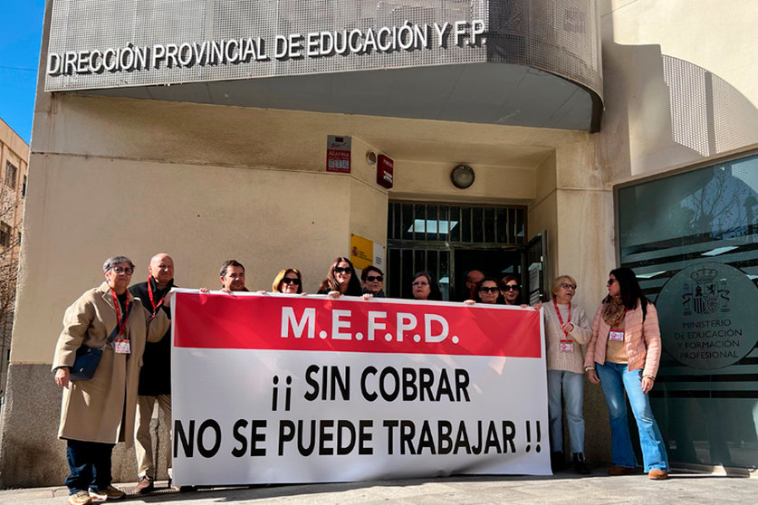Concentración de delegados sindicales de enseñanza concertada / Daniel Hernández