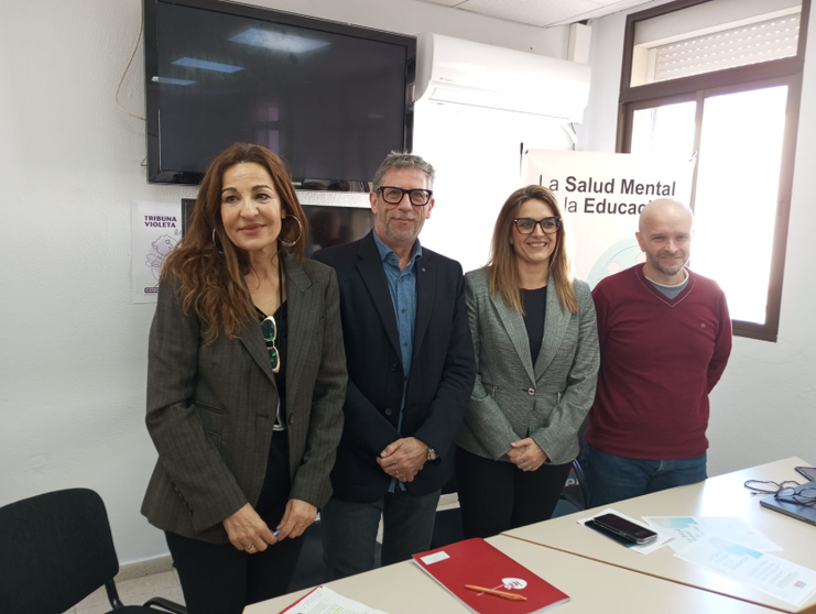 Vera, Garc&iacute;a, D&iacute;az Merino y P&aacute;ez, de izquierda a derecha/ Juanjo Coronado