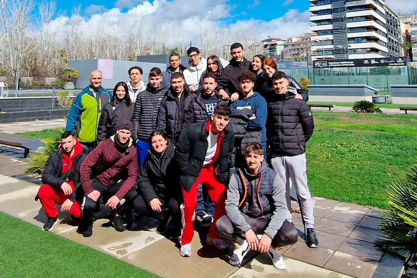 Estudiantes de Acondicionamiento F&iacute;sico del Clara Campoamor, en Granada