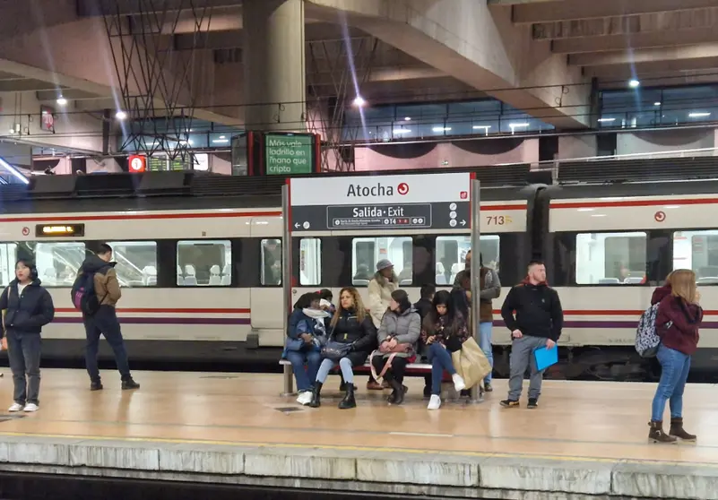 Apeadero de Atocha, esta semana/ Laura Ortiz