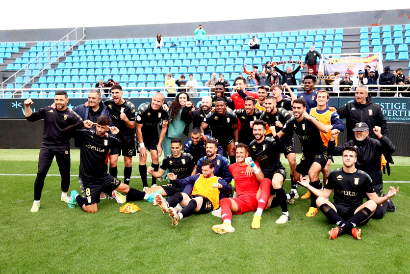 La AD Ceuta FC activa la velocidad de crucero y suma cuatro triunfos de forma consecutiva 