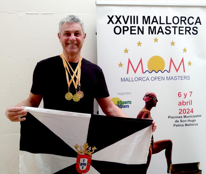 Tres medallas para Francis Navarro en el 'Mallorca Open Masters' 