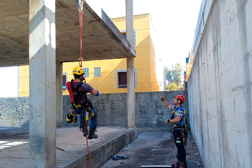 Equipo de rescate vertical de Bomberos Ceuta / César Martín