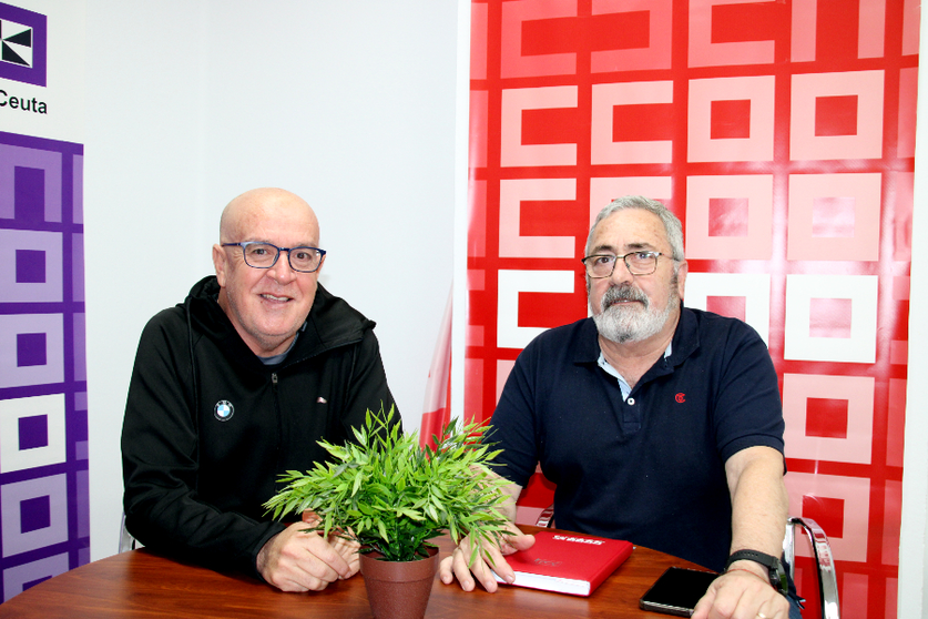 El secretario general de CCOO junto al presidente del Comit&eacute; de Empresa de las Brigadas Verdes / CCOO