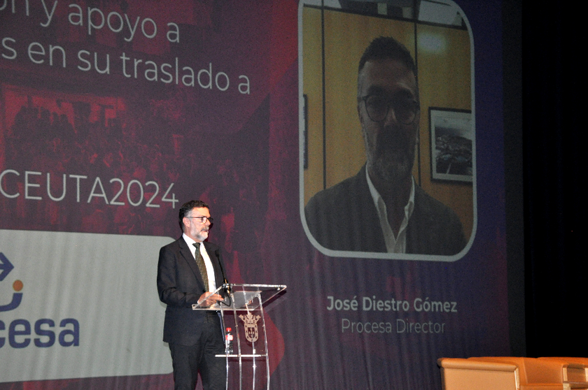 Jos&eacute; Diestro, director de PROCESA, durante su intervenci&oacute;n en Bet On Ceuta / Pablo Mat&eacute;s