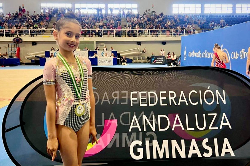 Carla Lacasa Lara, campona en la Fase del Campeonato de Andalucía _ Federación de Gimnasia de Ceuta