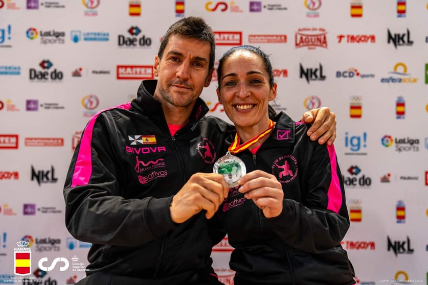 Cristina Moreno, subcampeona de la Liga Nacional de Veteranos de K&aacute;rate 