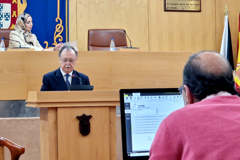 El presidente de la Ciudad durante su intervenci&oacute;n en el Debate del Estado de la Ciudad del pasado a&ntilde;o / Archivo