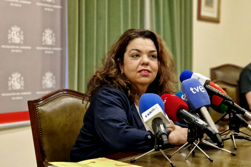 Cristina P&eacute;rez, delegada del Gobierno, durante una de sus intervenciones p&uacute;blicas / Archivo