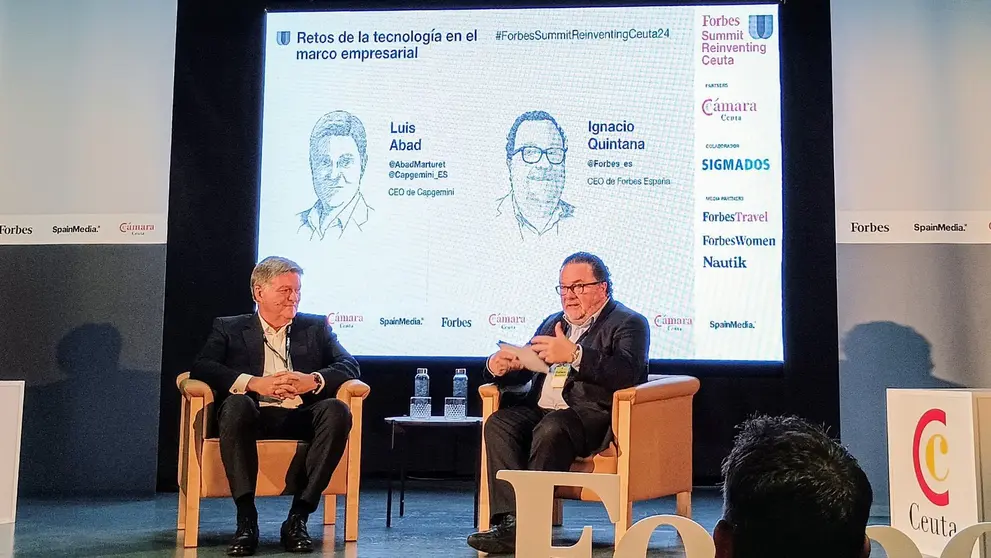  Ignacio Quintana, CEO de SpainMedia, y Luis Abad, CEO de Capgemini 