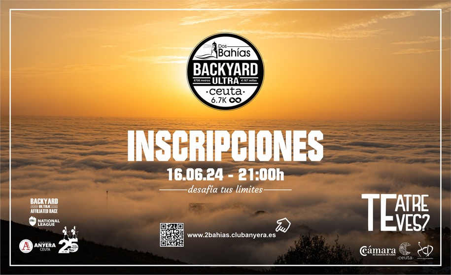 Abierto el plazo de inscripci&oacute;n para la novedosa 'Backyard Ultra Dos Bah&iacute;as Ceuta'