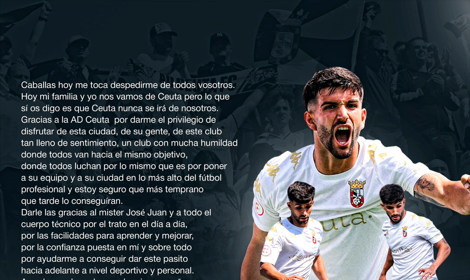 Alejandro Mel&eacute;ndez se despide de la AD Ceuta FC