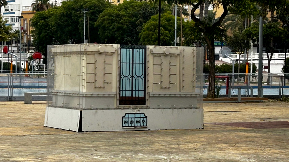 Comienza el montaje del alumbrado para las Fiestas Patronales (1)