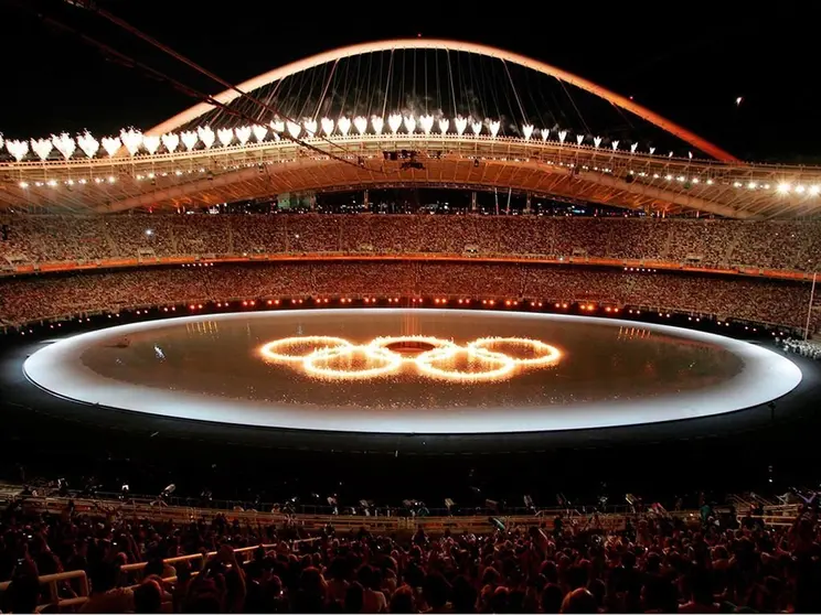 Ceremonia de inauguraci&oacute;n de Atenas 2004