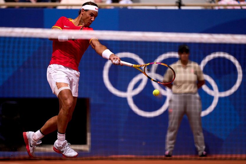 Rafa Nadal en su partido en Par&iacute;s. Foto: COE