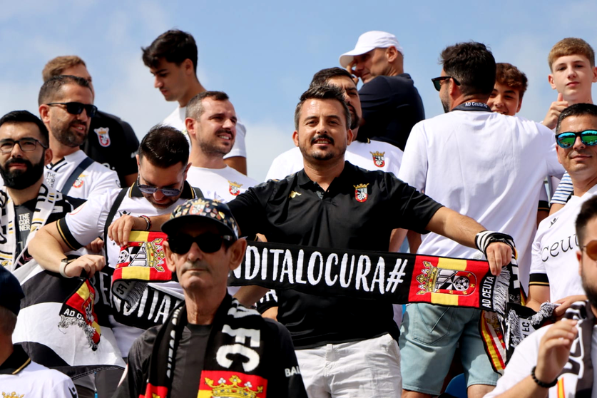 Aficionados de la AD Ceuta FC desplazados a Marbella esta temporada.