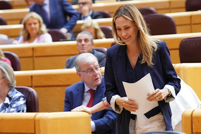 Cristina D&iacute;az en el Senado / Archivo