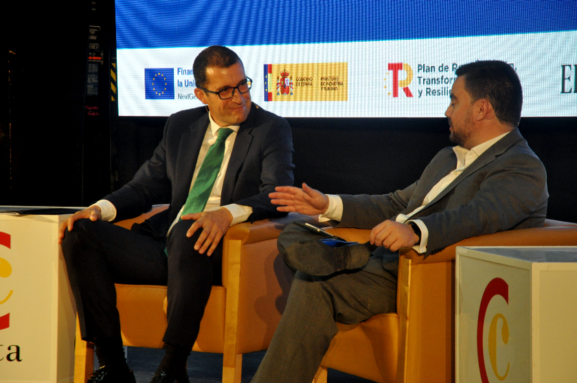 Horacio Morell durante su participaci&oacute;n este mi&eacute;rcoles en el Foro Econ&oacute;mico del Espa&ntilde;ol en Ceuta / Pablo Mat&eacute;s