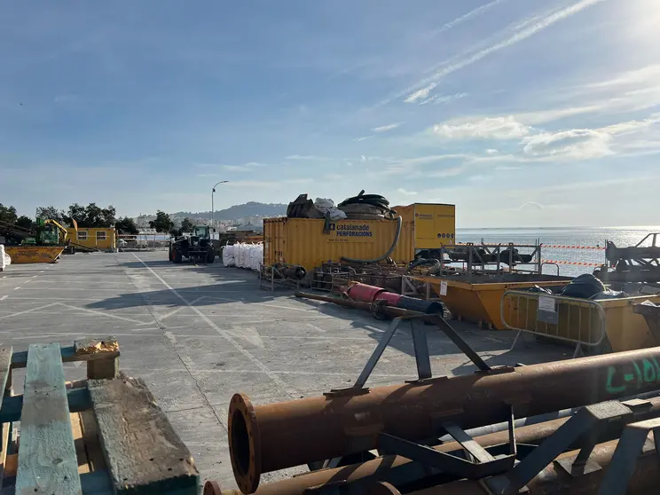 Imagen de las obras de la explanada de Juan XXIII / Dani Hern&aacute;ndez