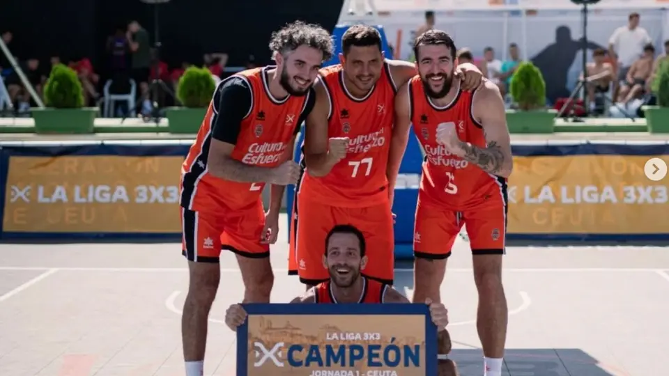  Valencia Basket, gan&oacute; la jornada inaugural de Ceuta./Instagram Laliga_3x3 