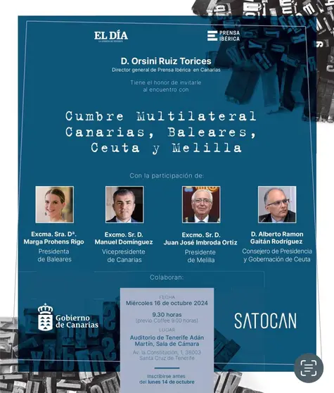 Cartel del evento