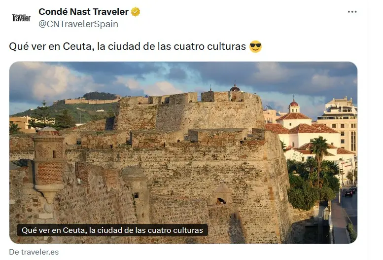 Conde Nast Traveler dedica uno de sus reportajes a Ceuta