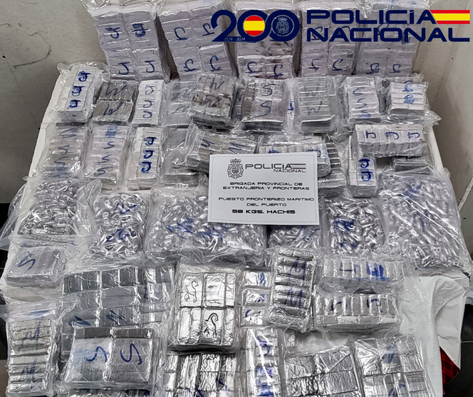 Detenido en el Puerto con 58 kilos de hach&iacute;s 