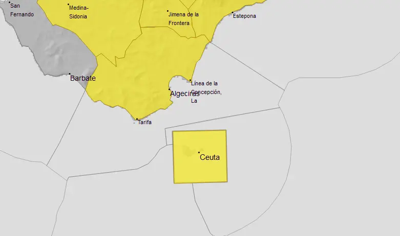 Las lluvias, generalizadas en el &aacute;rea sur/ AEMET