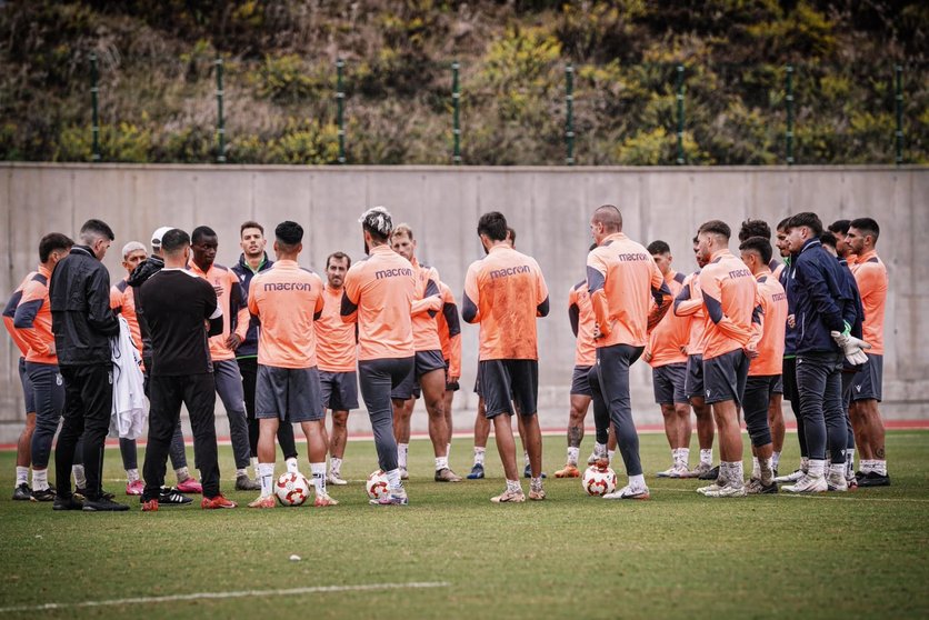 Entrenamiento de la AD Ceuta FC previo a la Copa del Rey 
