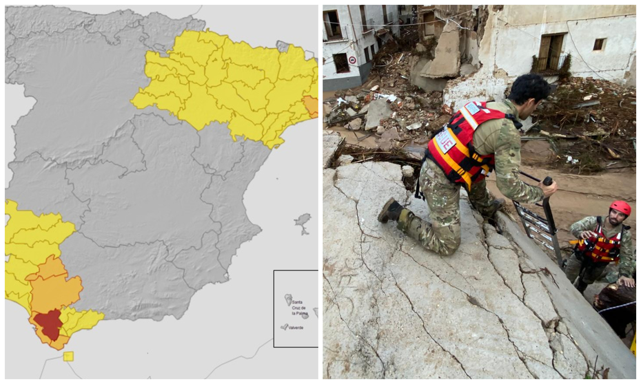 El n&uacute;mero de fallecidos se eleva a 70; la DANA llega a la provincia de C&aacute;diz e inunda Jerez