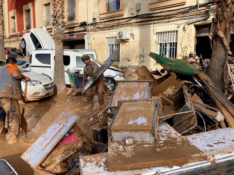 Imagen de las terribles consecuencias de la DANA