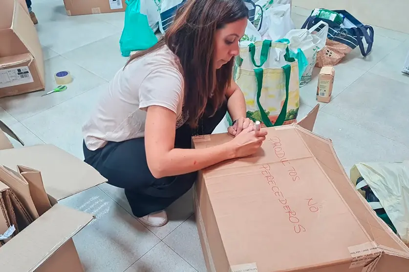 Recogida solidaria en Parques de Ceuta