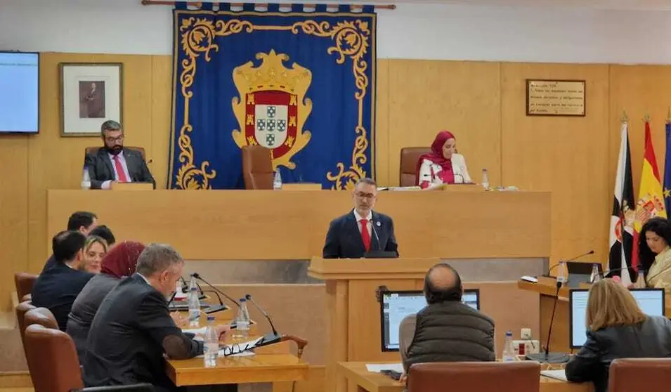  Sebasti&aacute;n Guerrero durante su discurso en la Asamblea. 