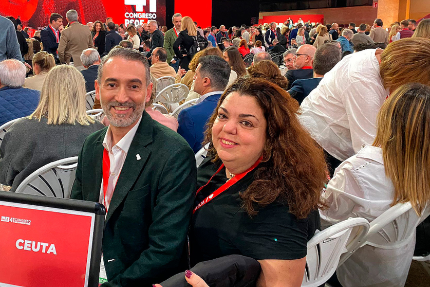 Cristina P&eacute;rez y Sebasti&aacute;n Guerrero en el Congreso Federal del PSOE