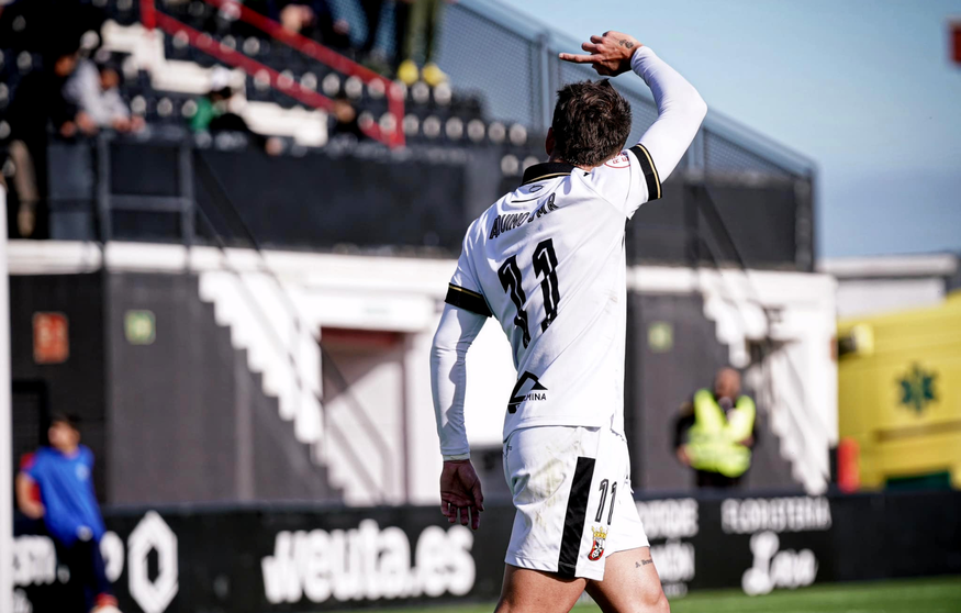 Dani Aquino, jugador de la AD Ceuta FC
